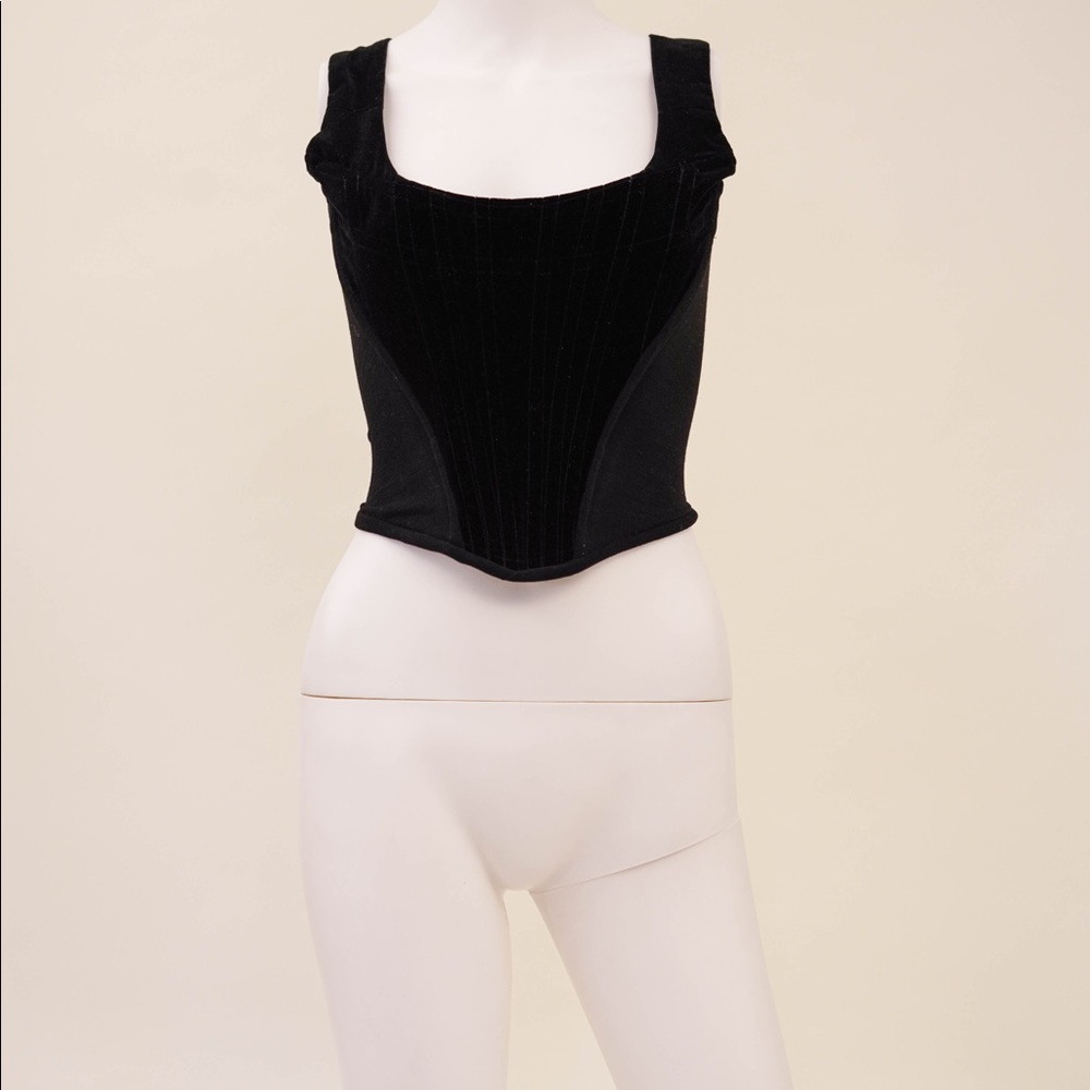 Vivienne Westwood Black Satin Corset - Picture 2 of 6
